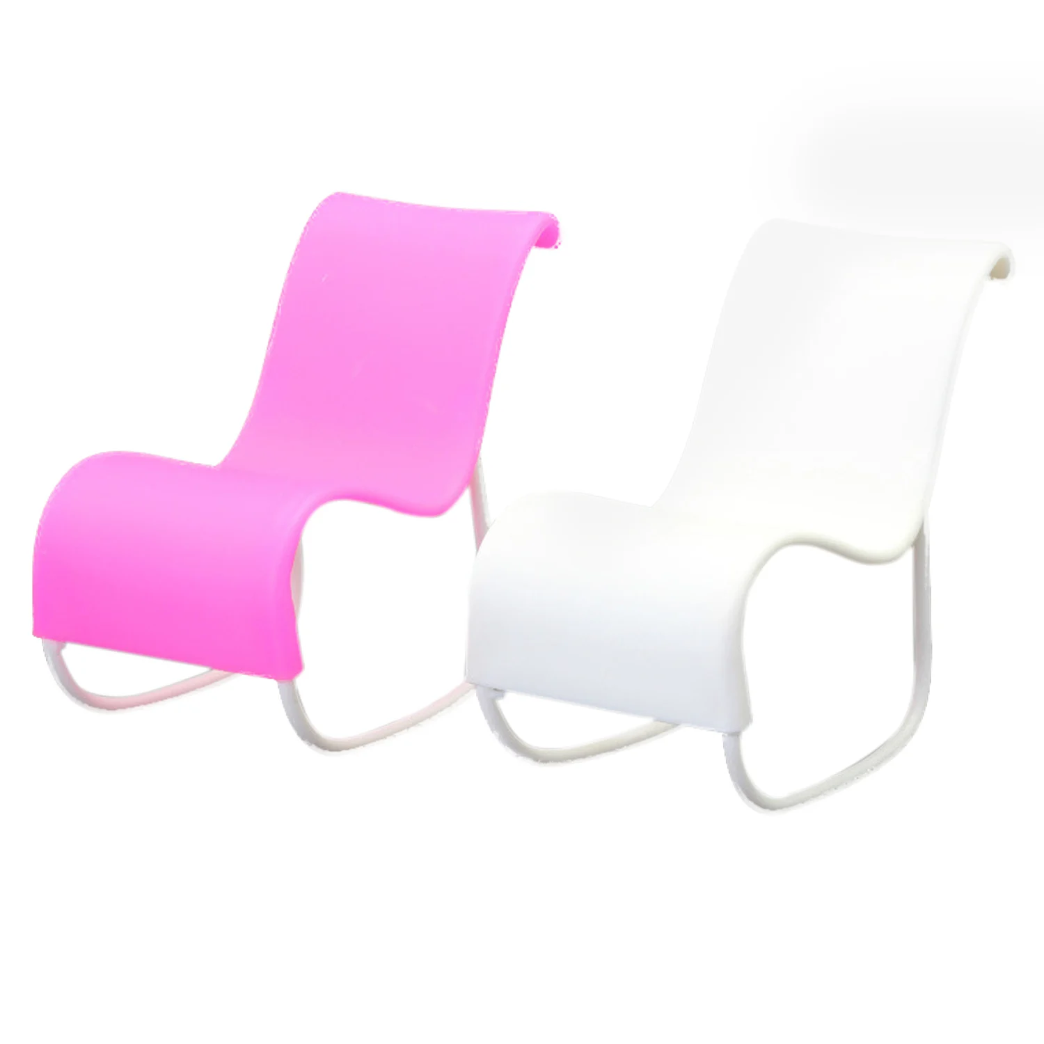2 PCS Doll Beach Lounge Rocking Chair Living Room Furniture Accessories for Barbie Toys Princess Dreamhouse 2 PCS Doll Beach Lounge Rocking Chair Living Room Furniture Accessories for Barbie Toys Princess Dreamhouse