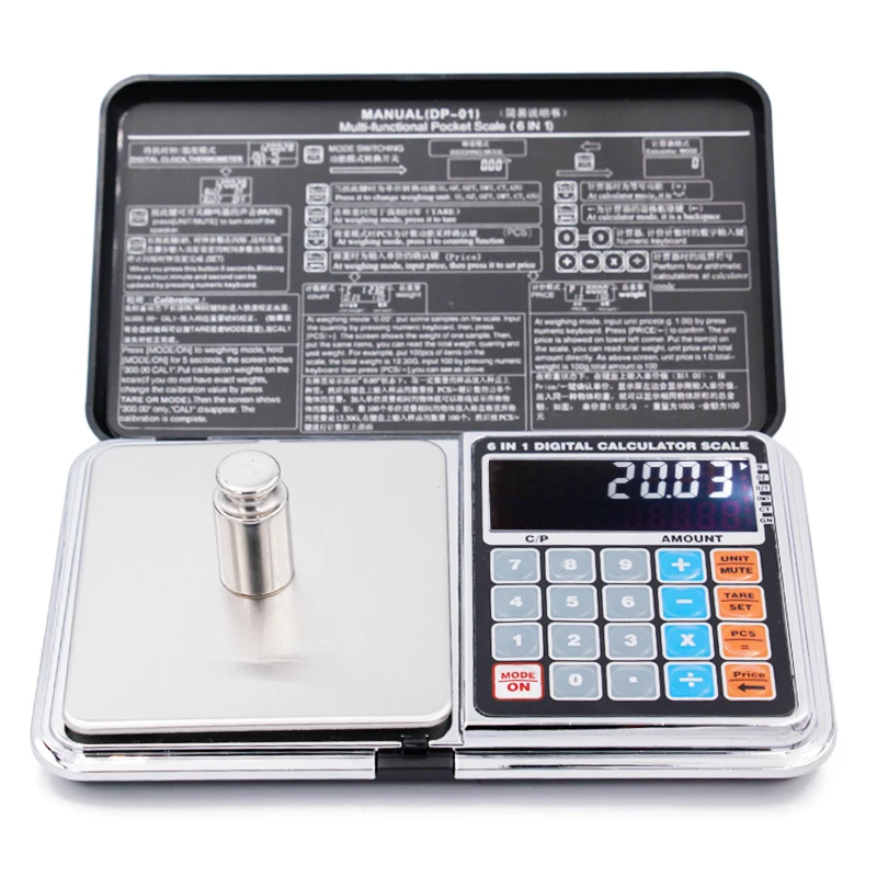 LCD 6 in 1 Multi function Digital Scales Electronic 0.01*500g weight