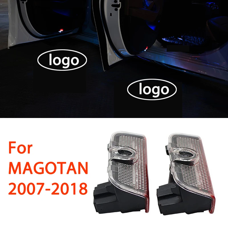 2 шт. светодиодные двери автомобиля свет для Volkswagen MAGOTAN 2007 2015 VW логотип