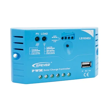 

EPsolar PWM controller LS1024EU 10A 12V 24V EPEVER PWM Landstar Solar Charge Controller built in 5V 1.2A USB terminal output