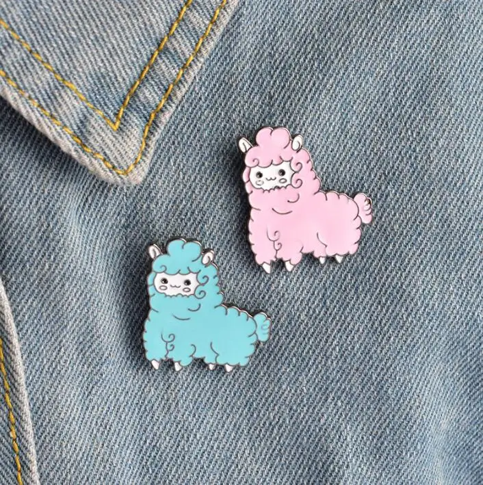 

Shuangshuo Cartoon Animal Sheep Enamel Pins Icons Collar Brooches for Women Lapel Pin Brooch Jewelry Clothing Bag Accessories