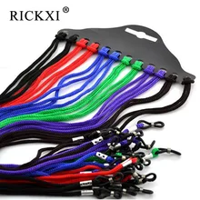 12 шт./лот нейлоновая веревка для очков сигнальное ограждение Lunettes Chaines резинки для солнцезащитных очков Веревка Линзы для очков шнуры цепочки антибликовые солнцезащитные очки