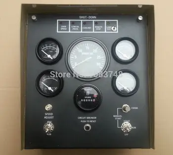 

Generator Control Box 4913742 Includes water temperature, oil pressure gauge, speed controllers, overspeed protection panels