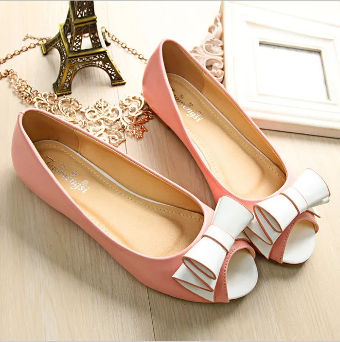 fluffy design open toe flat shoes