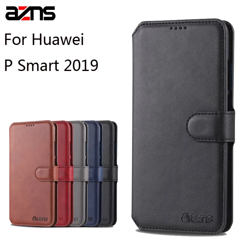 

For Huawei P Smart 2019 6.21" Case Flip Wallet PU Leather Case For Huawei P Smart 2019 Book Stand Card Slot Phone Cases
