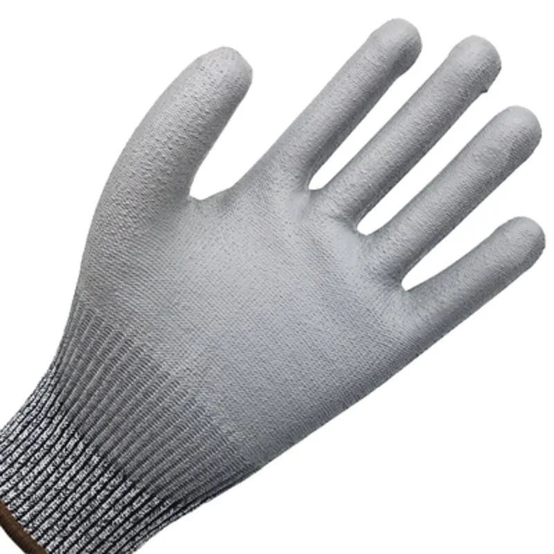 1 пара, анти-истирание, устойчивые к порезам, безопасные рабочие защитные перчатки, Нитриловое ПУ покрытие, паяльные Металлические Промышленные тактические перчатки