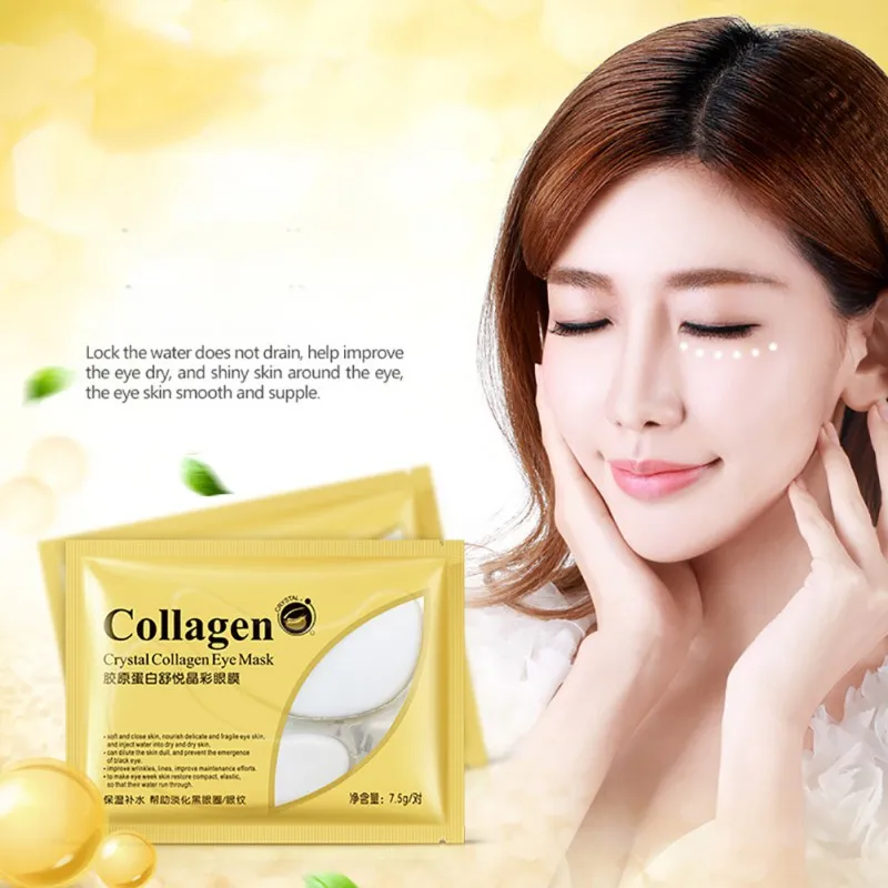 5 Pairs Moisturizing Eye Mask White Crystal collagen Eye Masks Anti