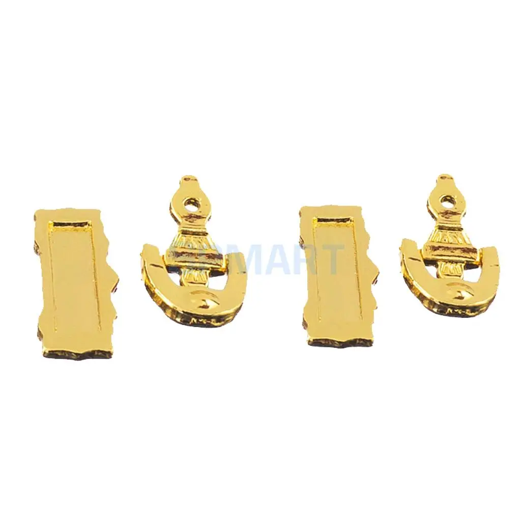 2 Pieces 1/12 Scale Dollhouse Miniature Fittings Door Knocker Mail Slot Letter Box