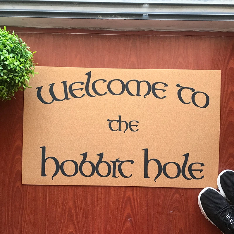 Lord of The Rings Welcome to The Hobbit Hole Doormat