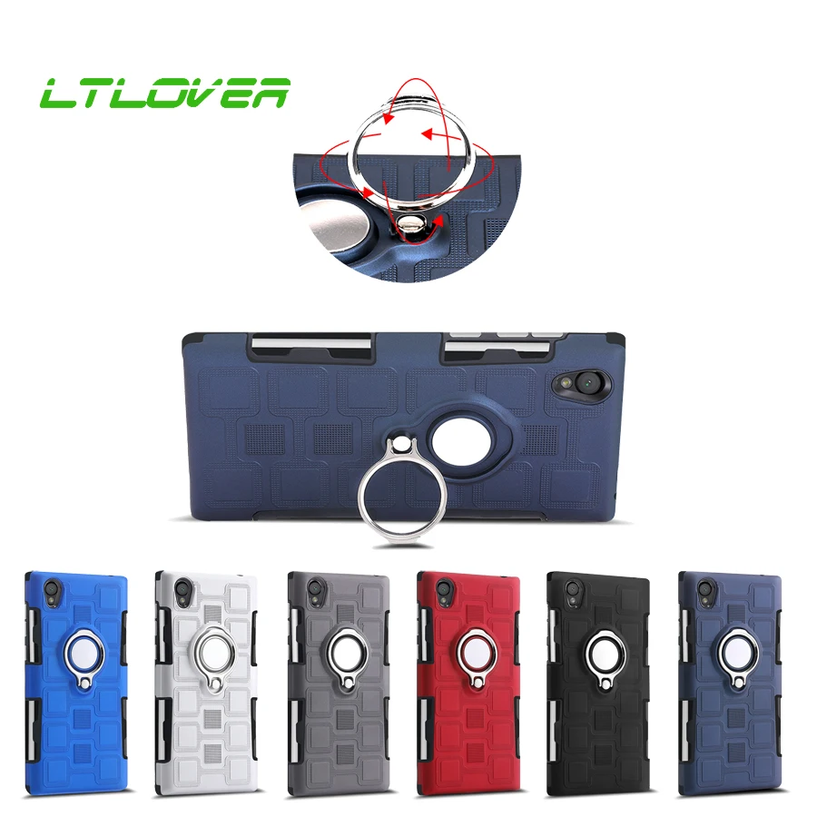 Coque For Sony L1 Back Cover Finger Ring Car Holder Phone Case For Sony Xperia L1 G3311