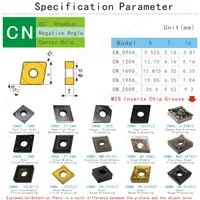 טונגסטן ביצרו קרביד והתוספות והתוספות ביצרו קרביד טונגסטן עיבוד נירוסטה CNMG120408-HS ZM30 שבבי 10pcs MOSASK (4)