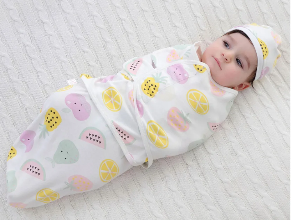 Baby Swaddle Cartoon Organic Cotton Infant Parisarc Newborn Thin Baby
