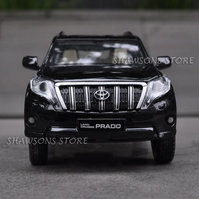 1:32 Scale Diecast Metal Car Model Toyota Land Cruiser Prado Suv Replica Pull Back Toy With Sound &Amp; Light