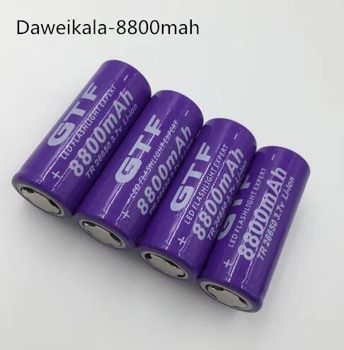 3,7 V 26650 аккумулятор 8800 mAh литий-ионная аккумуляторная батарея для светодиодный фонарик литий-ионный аккумулятор