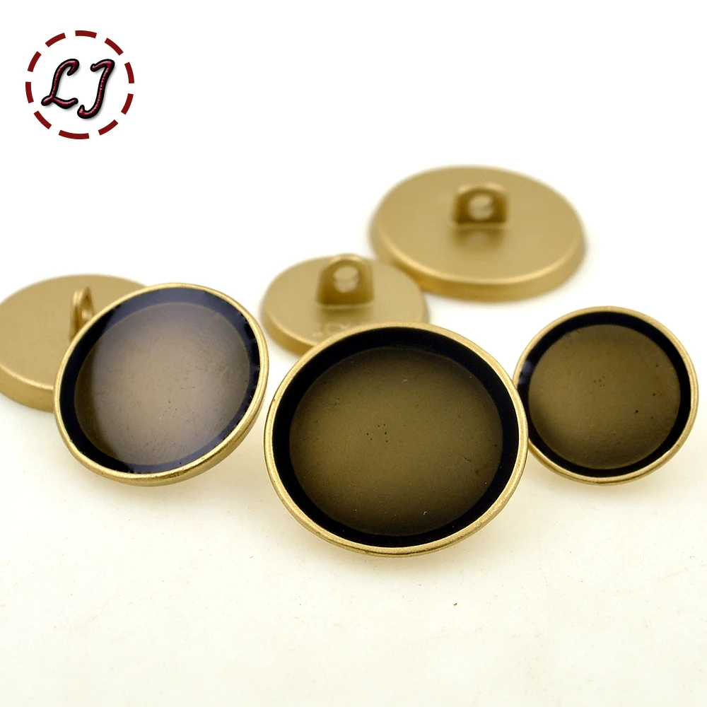 High quality sewing button 10pcs/lot paint coffee oil metal decorative