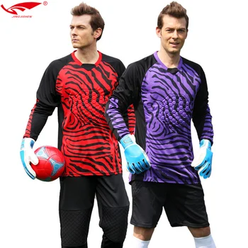 

Men goalkeeper uniforms Goalkeeper kit Long Sleeve High Quality Soccer Goalkeeper Jerseys set for Adult