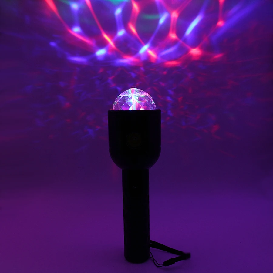 3 واط RGB Led DJ المرحلة ضوء السيارات الدورية العارض نادي ديسكو مصباح كروي ليد لحمامات السباحة حزب المعرض دمكس الإضاءة تأثير بطارية تعمل بالطاقة