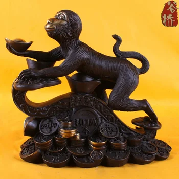 

Bronze sculpture, golden monkey decoration crafts copper sculpture bronze sculpture, decoration