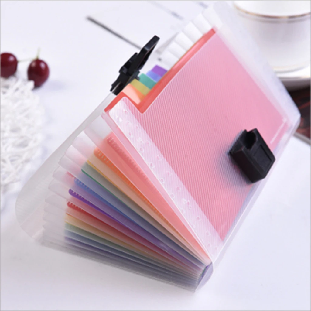 Tax Item 4 Pieces A6 6.85 x 4.25 x 1.1 Inch Expanding File Folder 13 Pocket File Organizer with Labels and Bungee Closure Mini PP Wallet Organizer for Receipts Cards Checks Tax Item 4 Pieces A6 6.85 x 4.25 x 1.1 Inch Expanding File Folder 13 Pocket File Organizer with Labels and Bungee Closure Mini PP Wallet Organizer for Receipts Cards Checks
