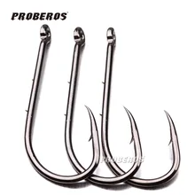 2016 New 100pcs/lot Baitholder Hook Jig Big Fishing Hooks Black HIgh Carbon Steel Carp Fishing Tackle Fishook Free Shipping