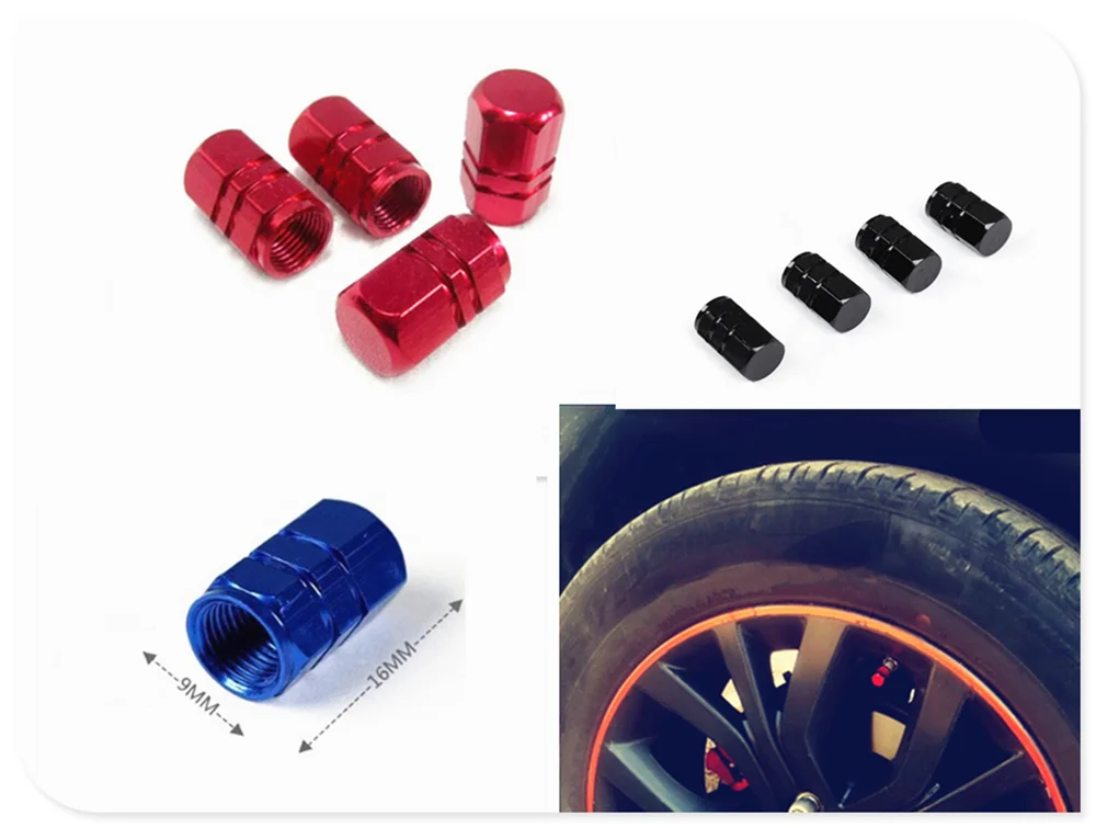 

4 pcs Aluminum alloy car styling valve tire rod valve cap airtight cover for Jeep Renegade Cherokee Wrangler Compass Patriot