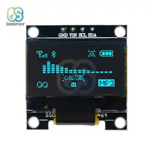 4pin 0.96 Blue 0.96 inch OLED 128X64 OLED Display Module for arduino 0.96 IIC I2C Communicate SSD1306 open smart 0 96 inch i2c interface blue color oled display breakout module 128 64 for arduino uno r3 mega2560 leonardo