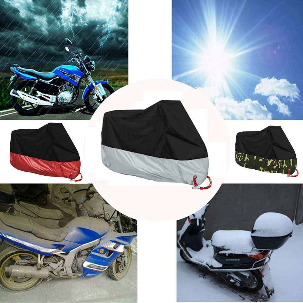 

Motorcycle Cover Bike All Season Waterproof Dustproof UV Protective Outdoor Indoor Moto Scooter Motorbike Rain Cover
