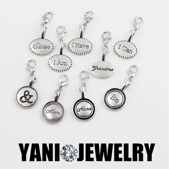 

20pcs/lot Wholesale Mix Style Tibetan Silver Tagged Charms for Floating Locket Charms Pendant for Jewelry Making