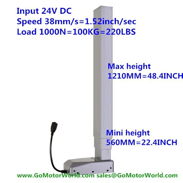 LC30 lifting column for height adjustable desk