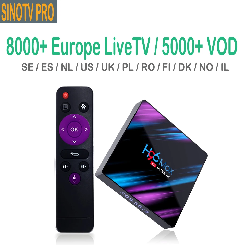 

IPTV Poland 1 Year Code H96 Max Android 9.0 TV BOX RK3318 IPTV Belgium Netherlands German Espana Sweden USA UK IPTV Subscription