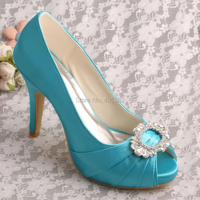 aqua blue pumps
