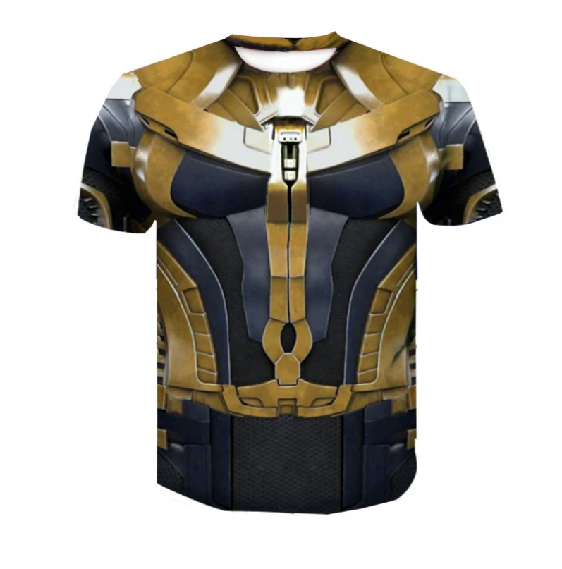 

TUNSECHY summer men's and women's t-shirts, marvel 10th anniversary short sleeved iron man spider-man avengers 4 clothes