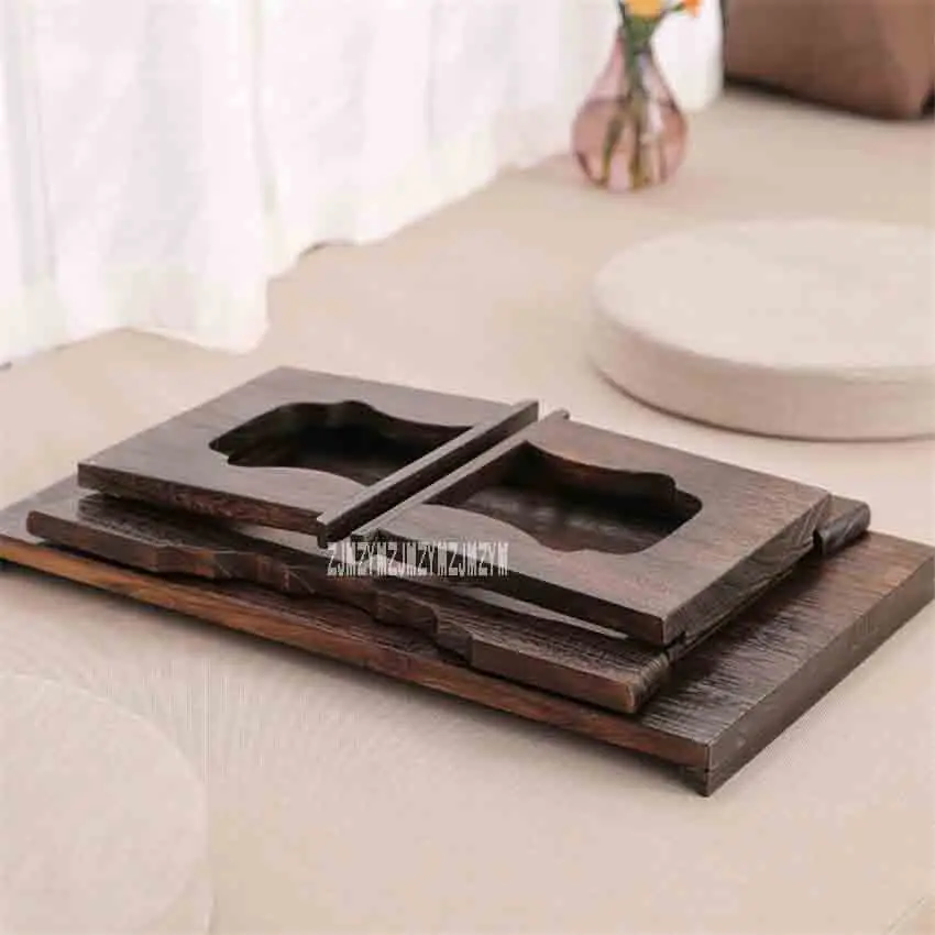 Japanese Style Antique Foldable Rectangle Solid Wood Tea Table Paulownia Wood Small Coffee Table Living Room Tatami Low Table