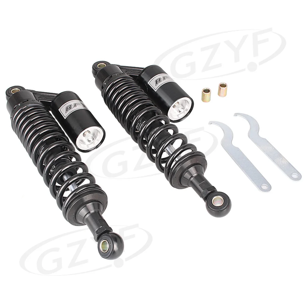 GZYF 12.5" inch 320mm 7mm Spring Motorbike Motor Nitrogen Air Shock Absorbers Supension Damper Damping Cushion Universal Motorcycle For Honda Suzuki Yamaha Kawasaki ATV Go Kart Quad Dirt Sport Bikes motorcross
