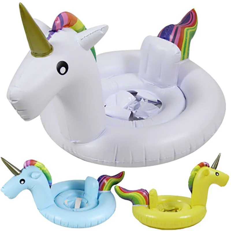 Kids Flamingo Swimming Ring Baby Inflatable Pool Float Unicorn Ring