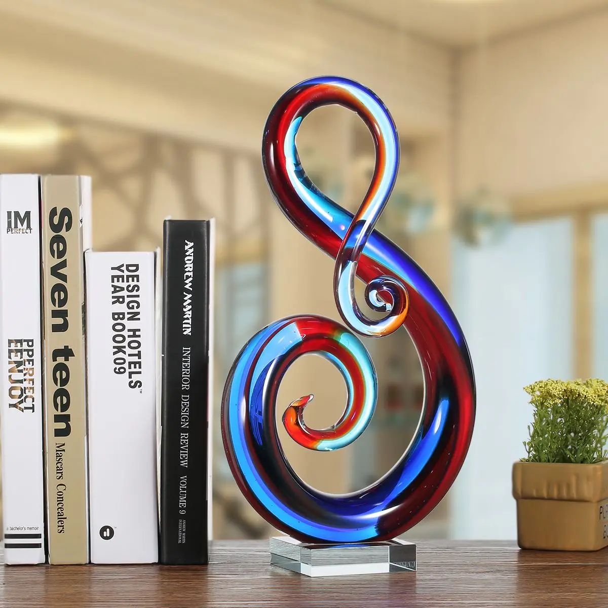 Music Note Home Decor Decorating Ideas Tooarts Music Note Gl Sculpture Home Decor Abstract Ornament