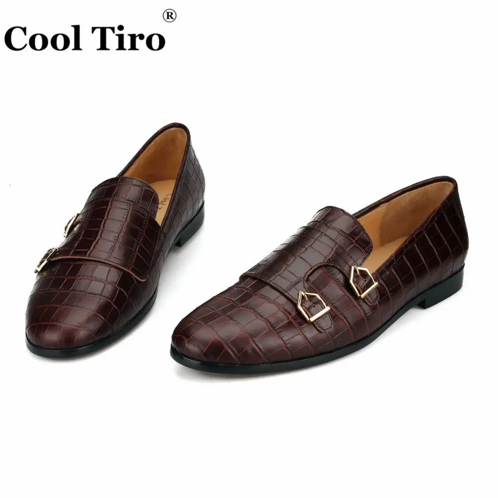 CROCODILE DOUBLE-MONK LOAFERS brown (5)