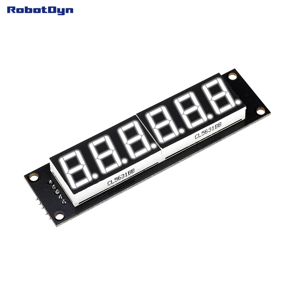 

6-Digit LED Display Tube, 7-segments,74HC595, WHITE Color