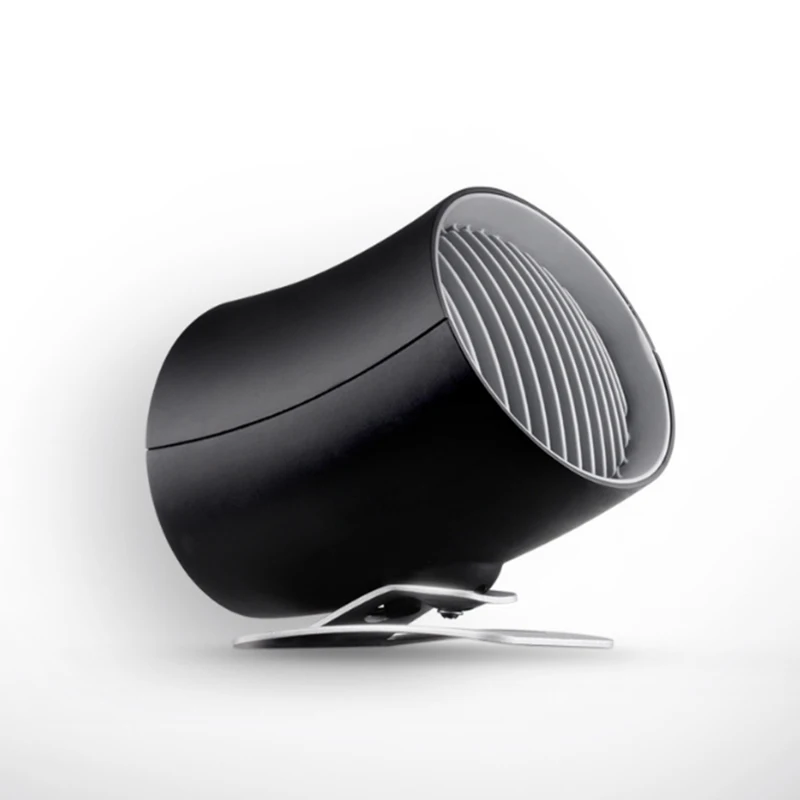 Mini Portable Cooling Fan Portable Mini USB Desk Fan,Silent Creative Home Office Desktop Fan with Three-Vane Blades Blower Fan Second Gear Color : Black