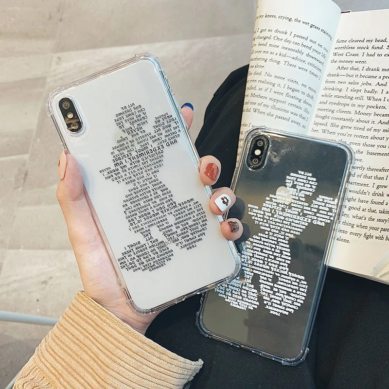 

Cartoon Mickey Minnie Phone Case For iphone7 case Transparent Silicon Cover For iphone6 6s 7 8plus XR XS MAX XS case Capa