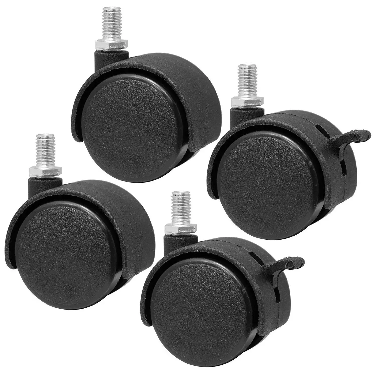 Set of 4 Screw In Caster Wheels 2 With Lock Function Drop shippingin Casters from Home