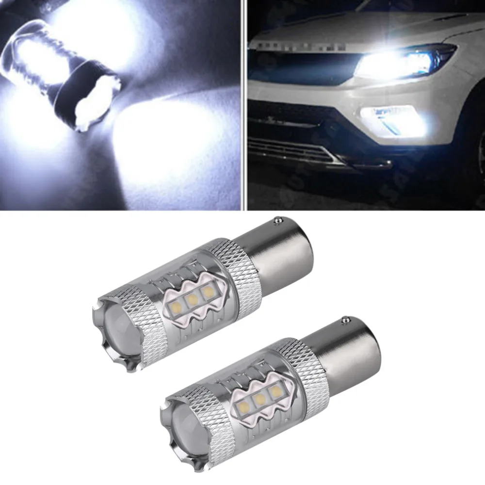 

2pcs 80W HID White 1156 BA15S High Power RV Camper Trailer LED Light 1141 12V High quality