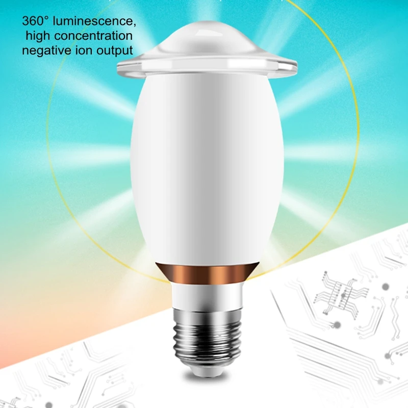 

Creative dimmable negative ion smoking led bulb remove formaldehyde and remove odor air purifying lamp for Living room