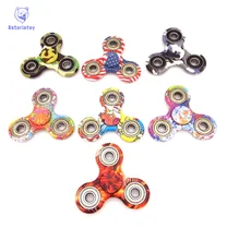 new 9 style colour -Spinner Fidget Toy Plastic EDC Hand Spinner For Autism Reliever Spiral Gifts Toys For Child