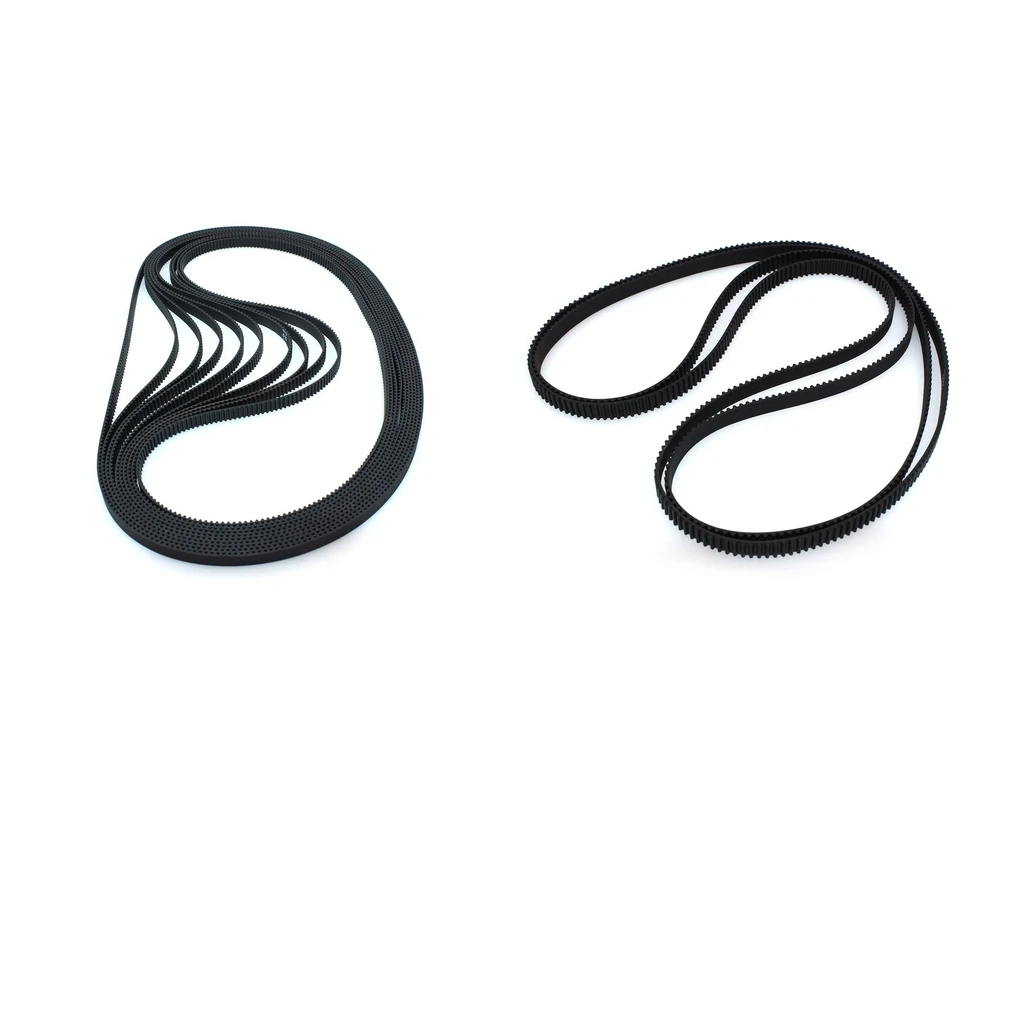 2pcs 3D Printer Belt Closed Loop Rubber GT2 Timing Belt 2GT-6 200mm & 280mm