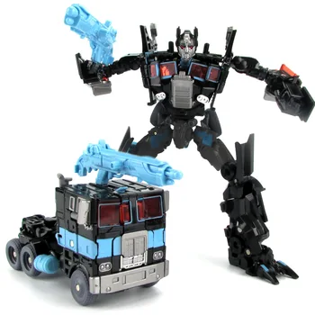 

Black Truck Metal Transformation Robot to Car Transform Toys Boys Develop DIY Children Xmas Gift