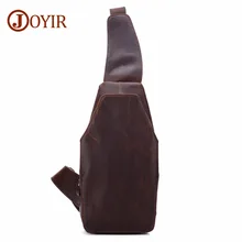 JOYIR, мужские нагрудные сумки, на одно плечо, на ремне, на спине, Сумки из натуральной кожи, для путешествий, мужские сумки через плечо, винтажные нагрудные сумки для мужчин