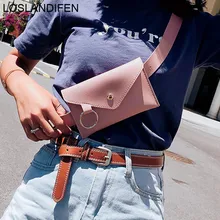 Модные поясные сумки для женщин дизайнерская поясная сумка однотонная цветная крышка из искусственной кожи Пряжка поясная сумка женская нагрудная сумка Новинка