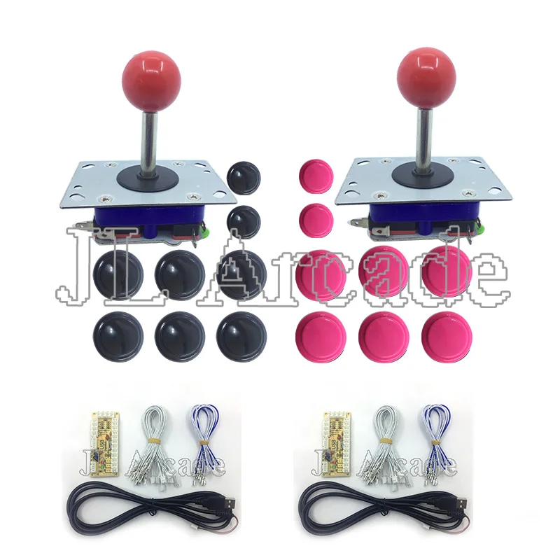 

Arcade Joystick DIY Kit Zero Delay Arcade DIY Kit USB Encoder To PC Arcade Sanwa Joystick + Sanwa Push Buttons For Arcade Mame