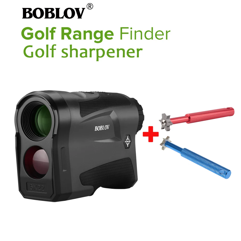 

BOBLOV LF600G 600M 6X LCD Golf Telescope Rangefinder+Golf Iron Wedge Club Groove Sharpener Cleaning Tool telemetro laser caza